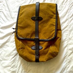 Filson Tin Cloth knapsack backpack book bag.